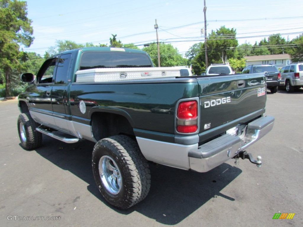 2001 Ram 1500 SLT Club Cab 4x4 - Forest Green Pearl / Mist Gray photo #11