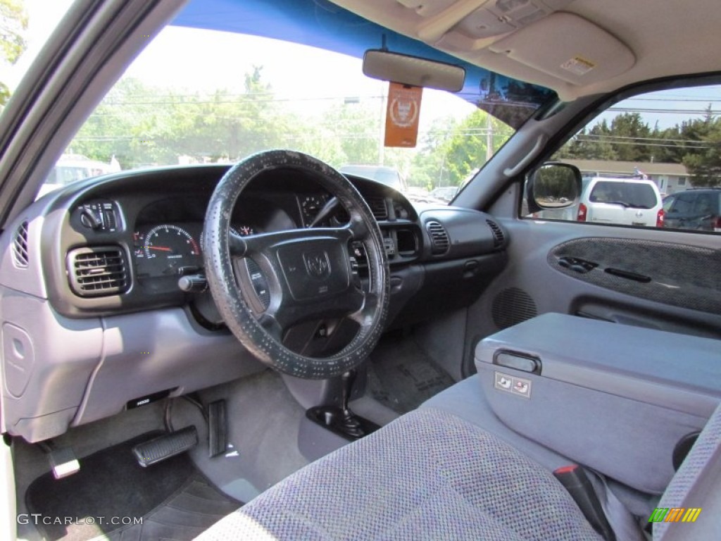 2001 Ram 1500 SLT Club Cab 4x4 - Forest Green Pearl / Mist Gray photo #19