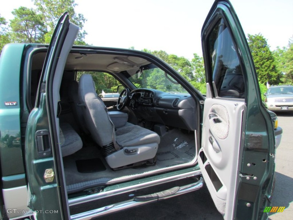 2001 Ram 1500 SLT Club Cab 4x4 - Forest Green Pearl / Mist Gray photo #27