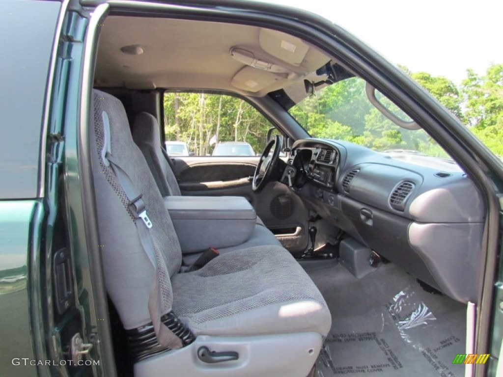 2001 Ram 1500 SLT Club Cab 4x4 - Forest Green Pearl / Mist Gray photo #29
