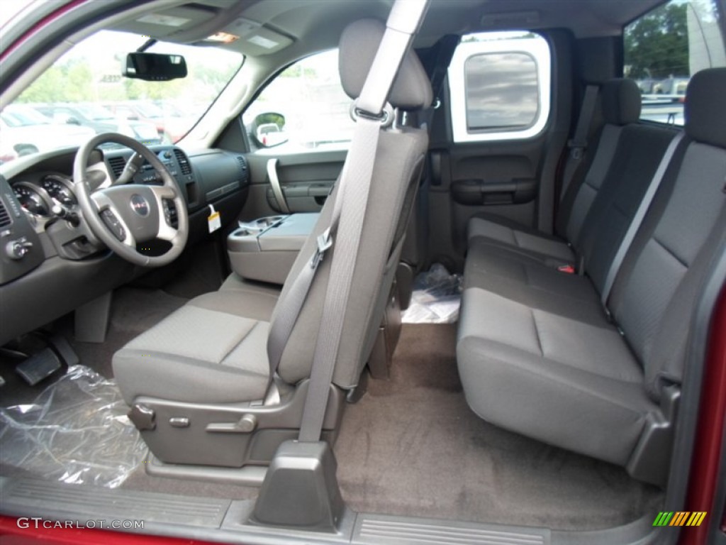 Ebony Interior 2013 GMC Sierra 1500 SLE Extended Cab 4x4 Photo #67746512