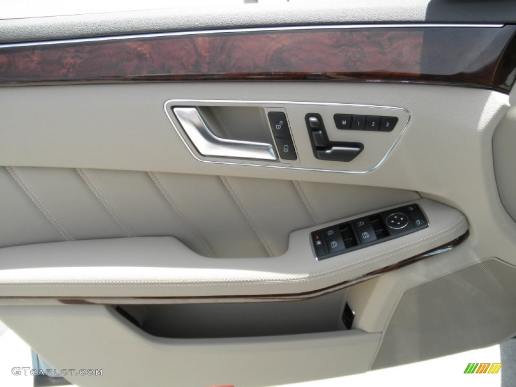 2012 E 350 Sedan - Quartz Blue Metallic / Almond/Mocha photo #6