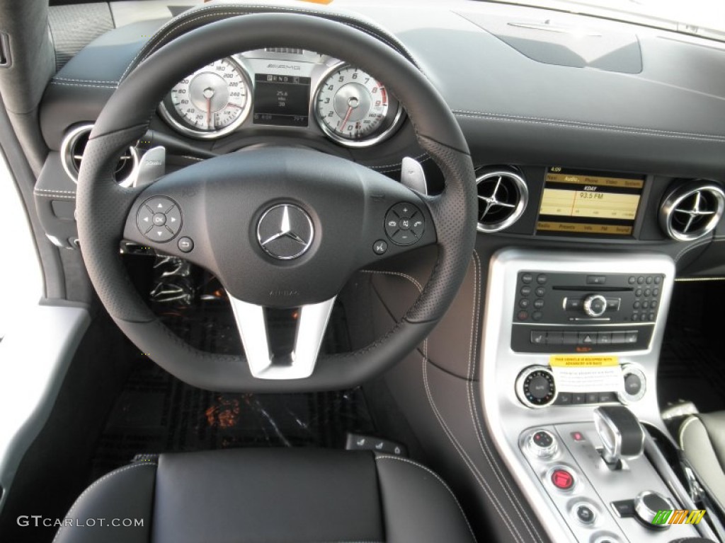 2012 Mercedes-Benz SLS AMG designo Black Dashboard Photo #67747161