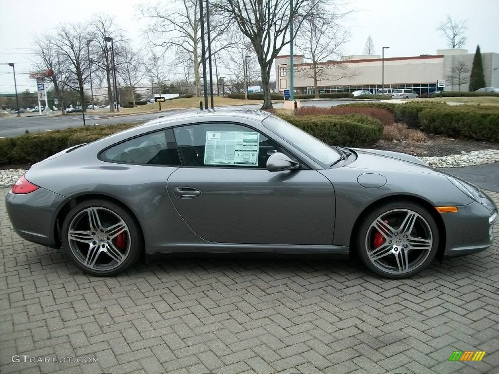 Meteor Grey Metallic 2010 Porsche 911 Carrera 4S Coupe Exterior Photo #67747328