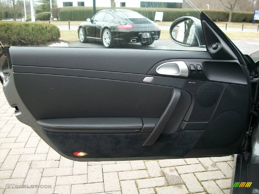2010 Porsche 911 Carrera 4S Coupe Black Door Panel Photo #67747403
