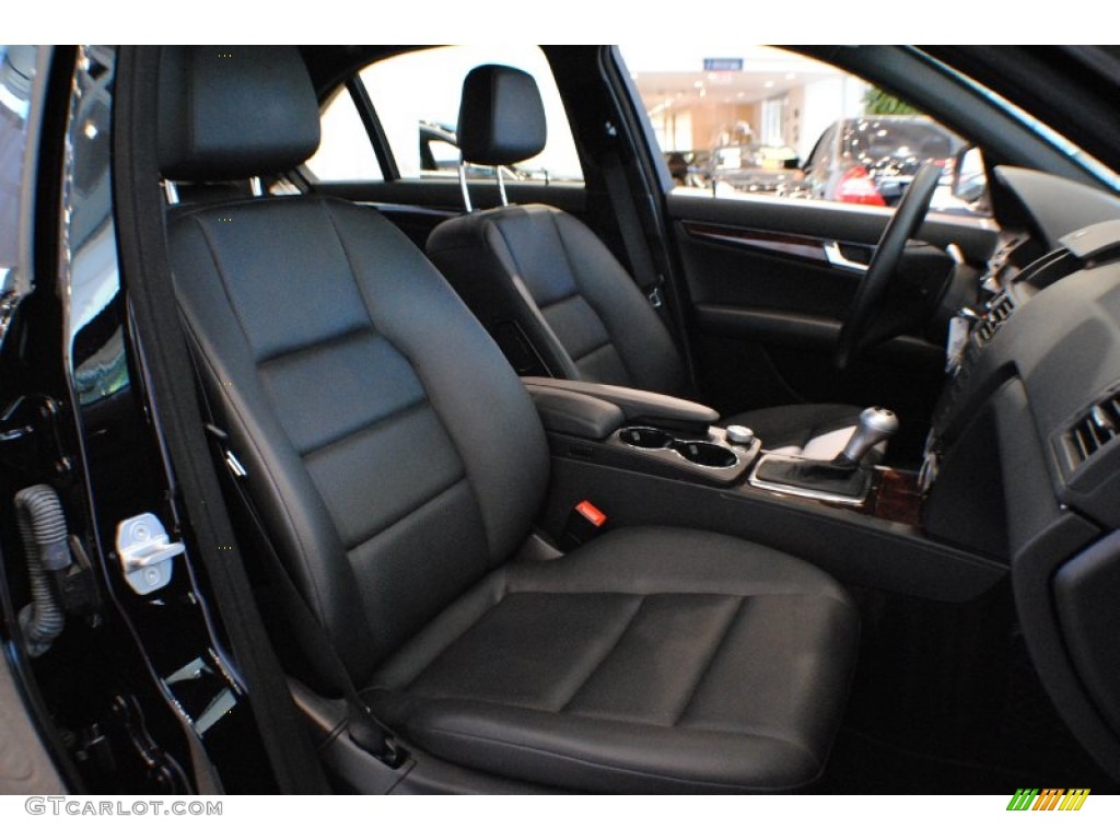 Black Interior 2009 Mercedes-Benz C 300 4Matic Sport Photo #67747802