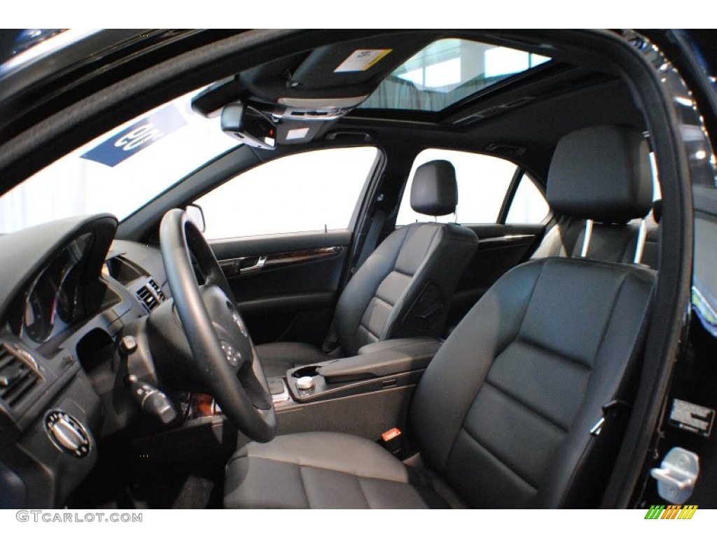 Black Interior 2009 Mercedes-Benz C 300 4Matic Sport Photo #67747820