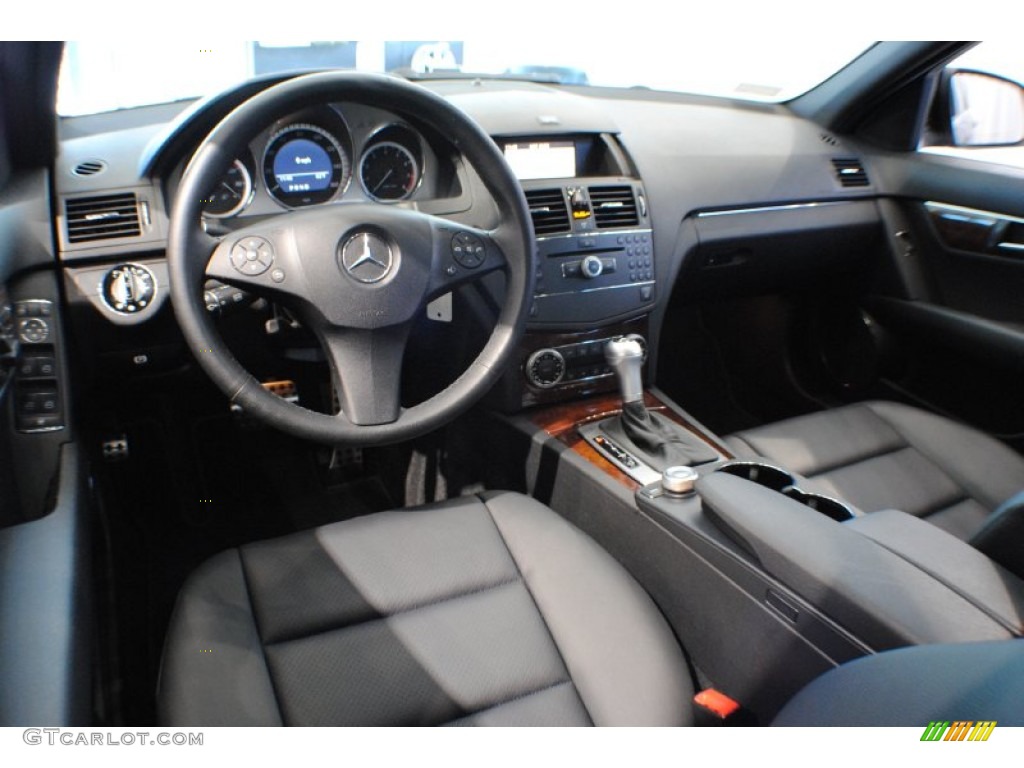 Black Interior 2009 Mercedes-Benz C 300 4Matic Sport Photo #67747845