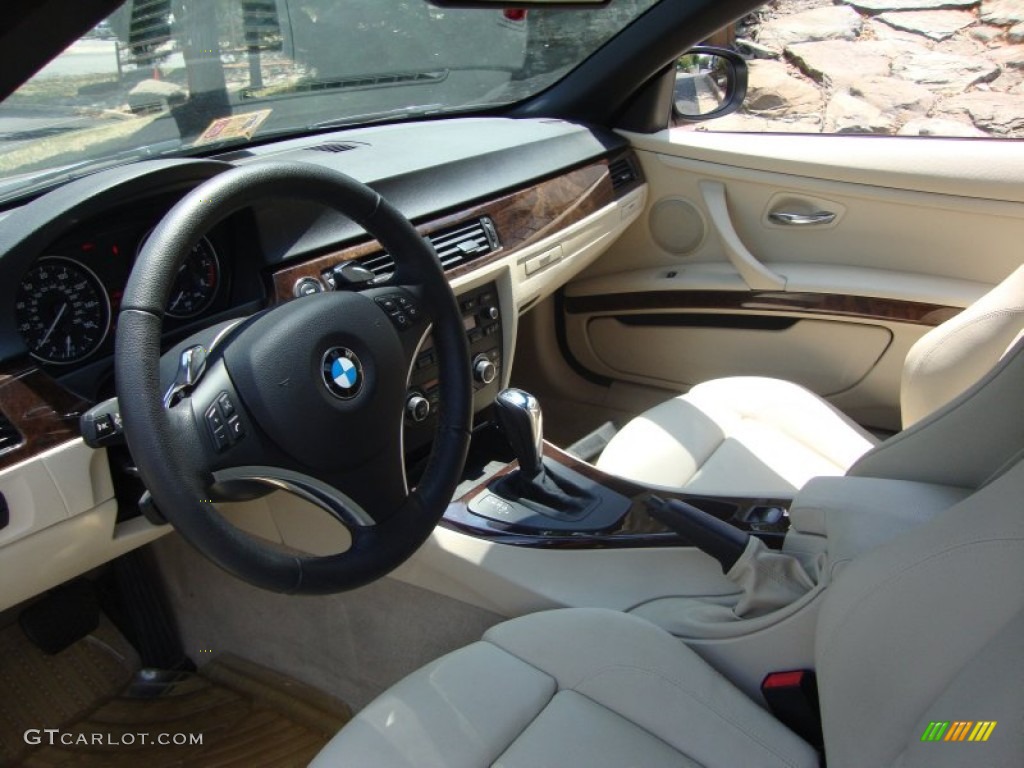 Cream Beige Interior 2010 BMW 3 Series 328i Convertible Photo #67748012
