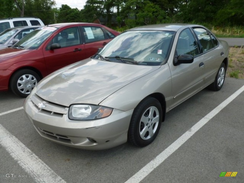 2003 Cavalier LS Sedan - Sandrift Metallic / Neutral Beige photo #3