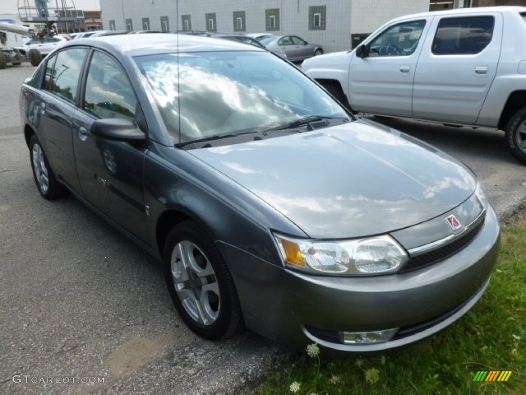 2004 ION 3 Sedan - Storm Grey / Grey photo #1