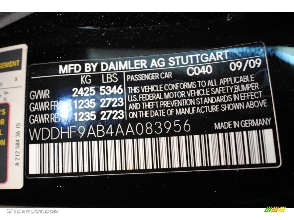 2010 E Color Code 040 for Black Photo #67748333