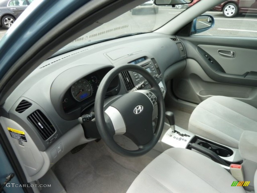 Gray Interior 2007 Hyundai Elantra GLS Sedan Photo #67748561