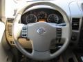 2009 Nissan Titan Almond Interior Steering Wheel Photo