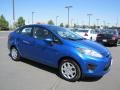 2011 Blue Flame Metallic Ford Fiesta S Sedan  photo #1