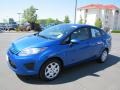 2011 Blue Flame Metallic Ford Fiesta S Sedan  photo #3