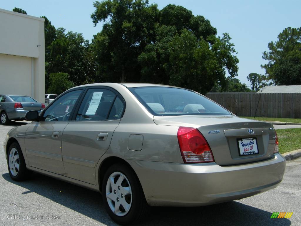 2006 Elantra GLS Sedan - Champagne Beige / Gray photo #3