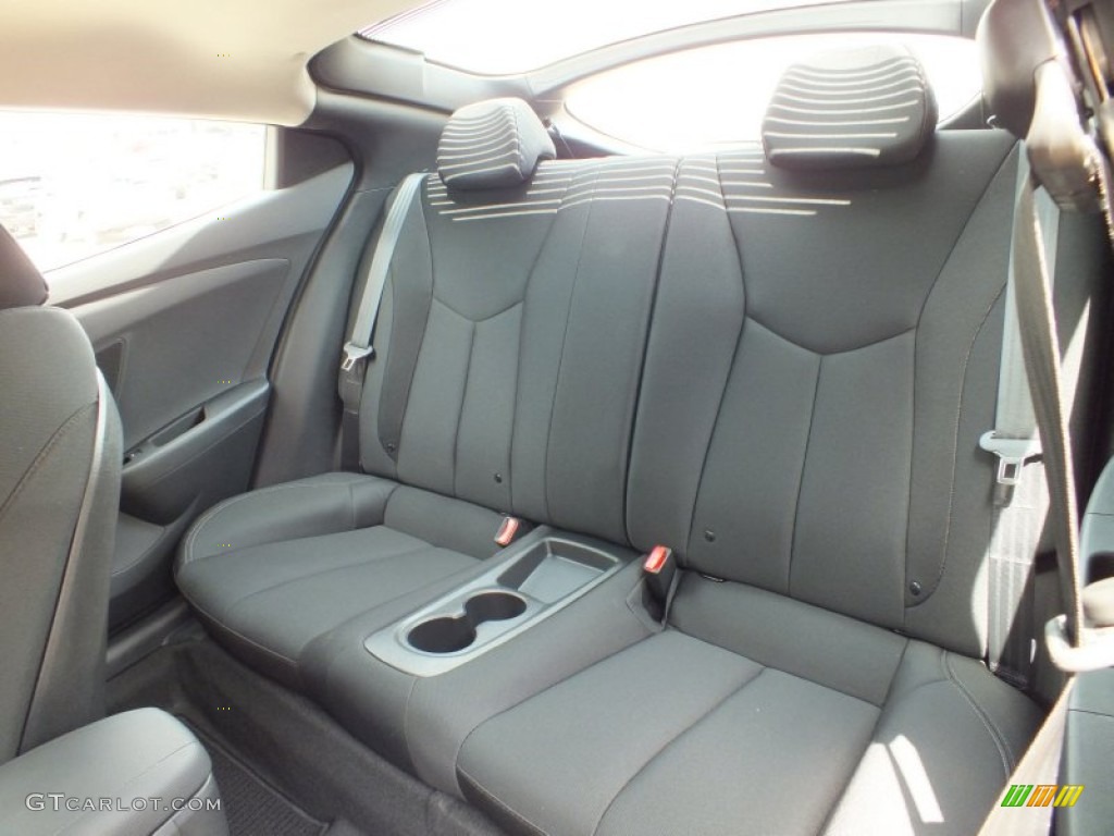 Black Interior 2012 Hyundai Veloster Standard Veloster Model Photo #67752011