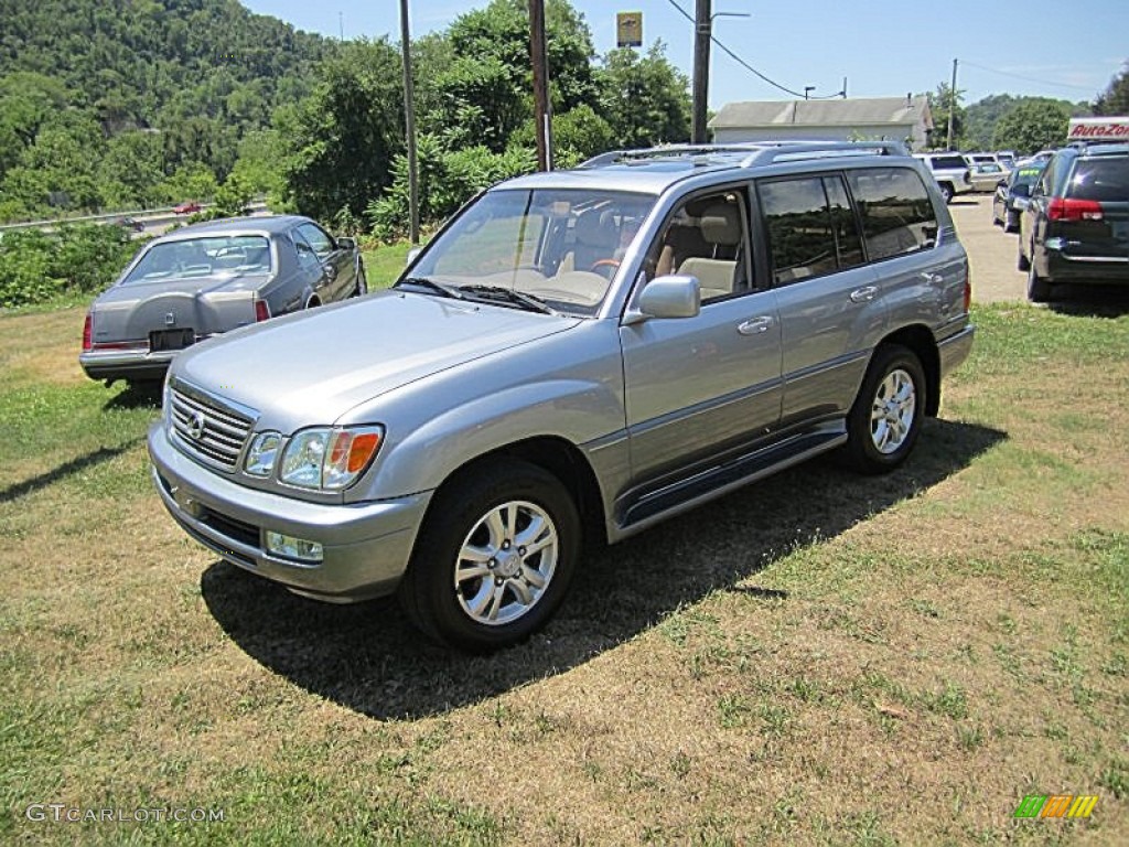 2003 LX 470 4x4 - Blue Vapor Metallic / Ivory photo #1