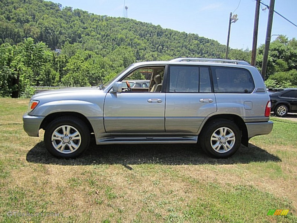 2003 LX 470 4x4 - Blue Vapor Metallic / Ivory photo #2