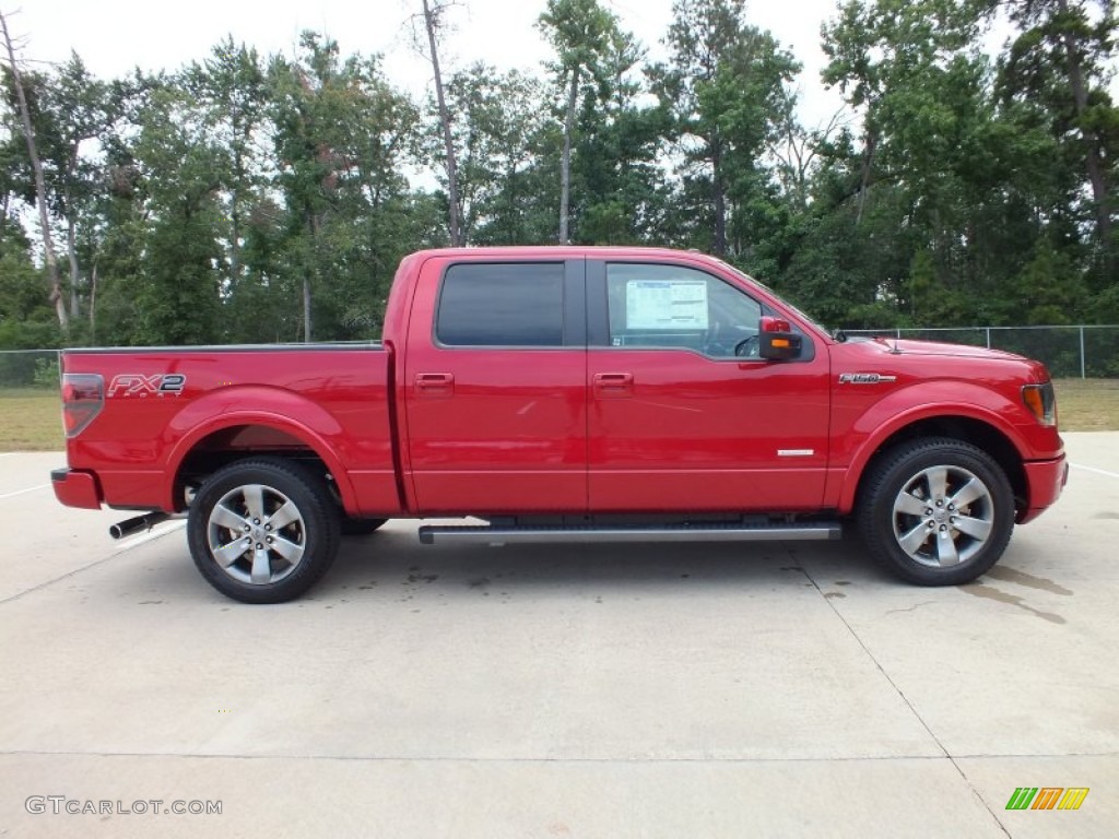 Red Candy Metallic 2012 Ford F150 FX2 SuperCrew Exterior Photo #67753127
