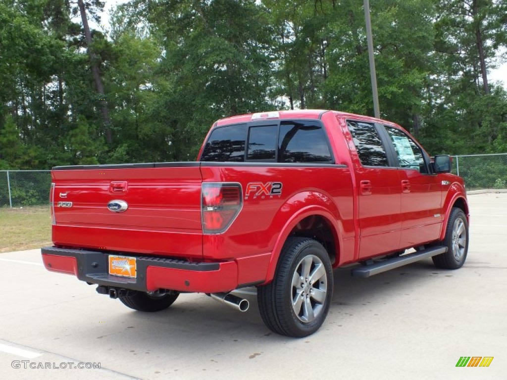 2012 F150 FX2 SuperCrew - Red Candy Metallic / Black photo #5