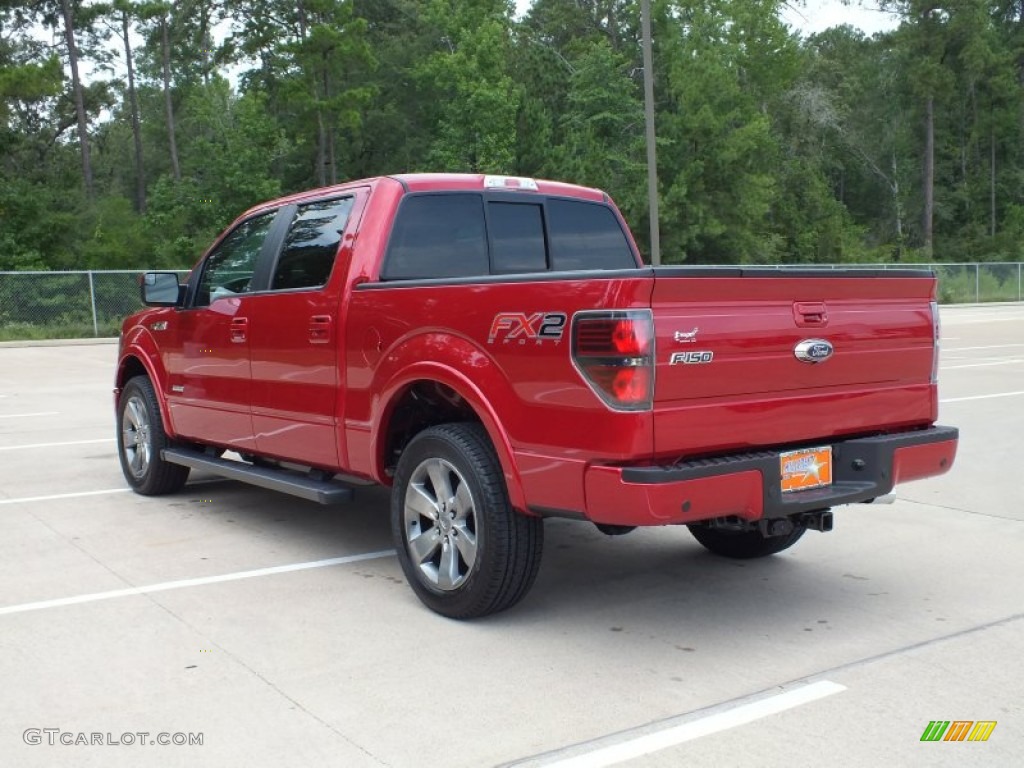 2012 F150 FX2 SuperCrew - Red Candy Metallic / Black photo #7