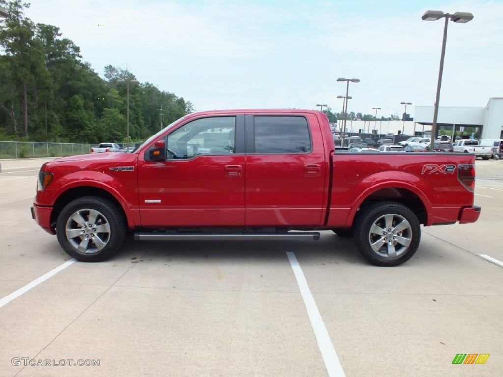 Red Candy Metallic 2012 Ford F150 FX2 SuperCrew Exterior Photo #67753169