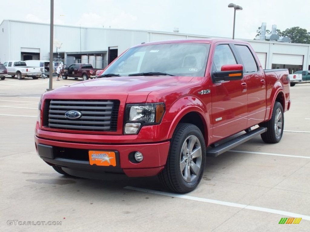 2012 F150 FX2 SuperCrew - Red Candy Metallic / Black photo #9
