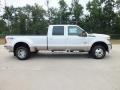 2012 White Platinum Metallic Tri-Coat Ford F350 Super Duty Lariat Crew Cab 4x4 Dually  photo #2