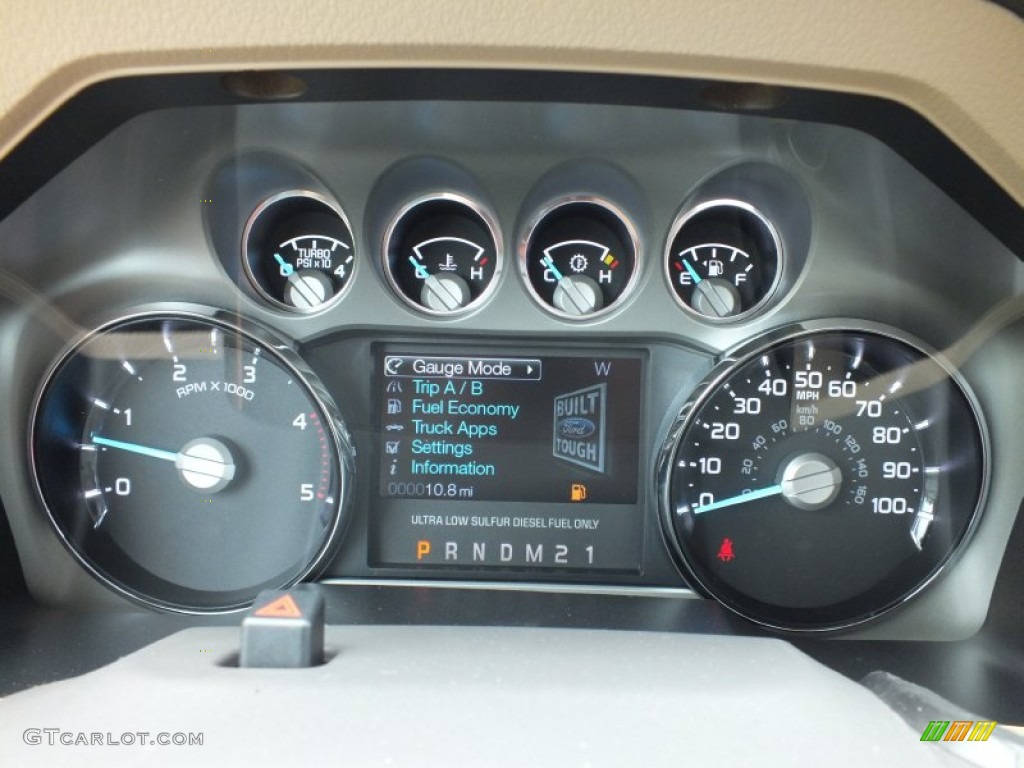 2012 Ford F350 Super Duty Lariat Crew Cab 4x4 Dually Gauges Photo #67753379