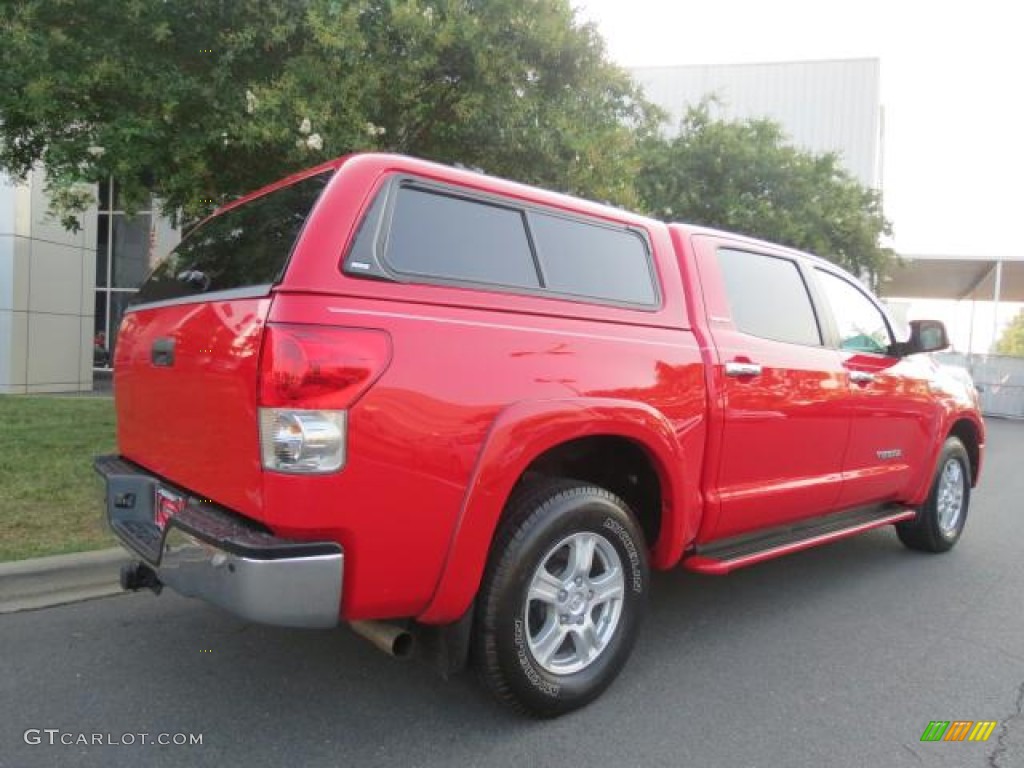 2008 Tundra Limited CrewMax 4x4 - Radiant Red / Beige photo #28