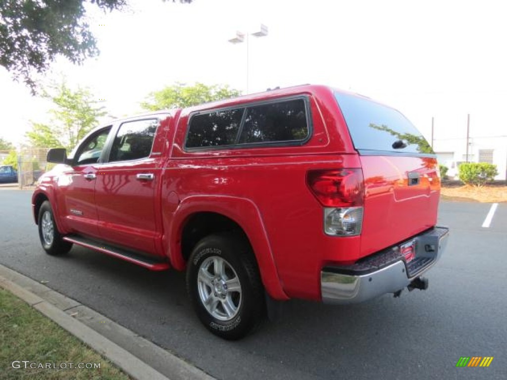 2008 Tundra Limited CrewMax 4x4 - Radiant Red / Beige photo #30