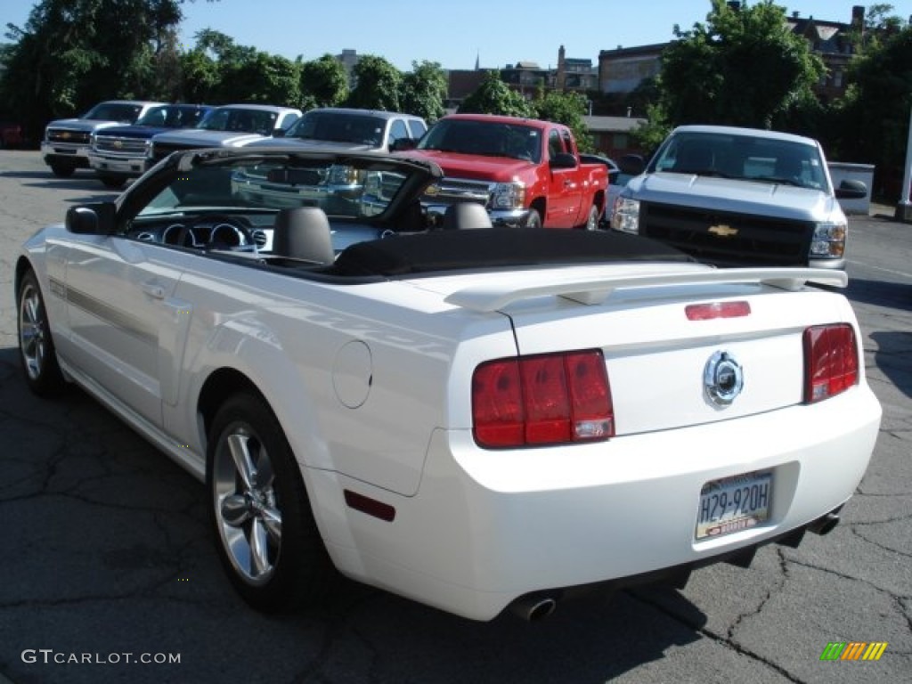 2008 Mustang GT/CS California Special Convertible - Performance White / Charcoal Black/Dove photo #5