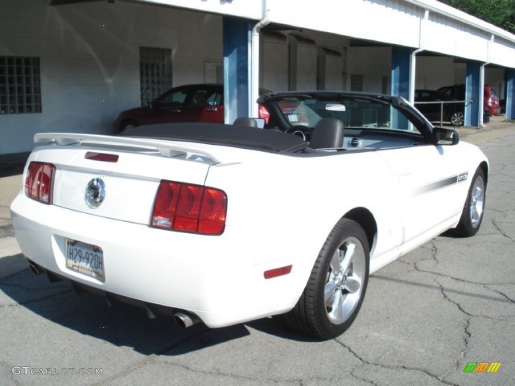 2008 Mustang GT/CS California Special Convertible - Performance White / Charcoal Black/Dove photo #6