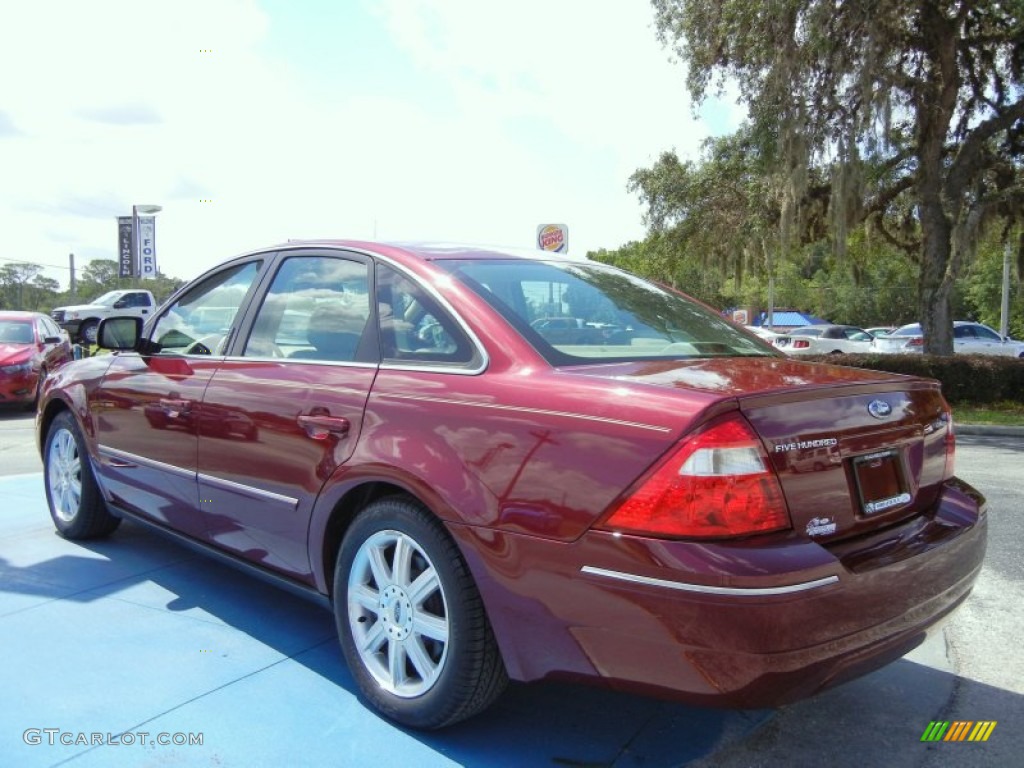 2006 Five Hundred Limited - Merlot Metallic / Pebble Beige photo #3