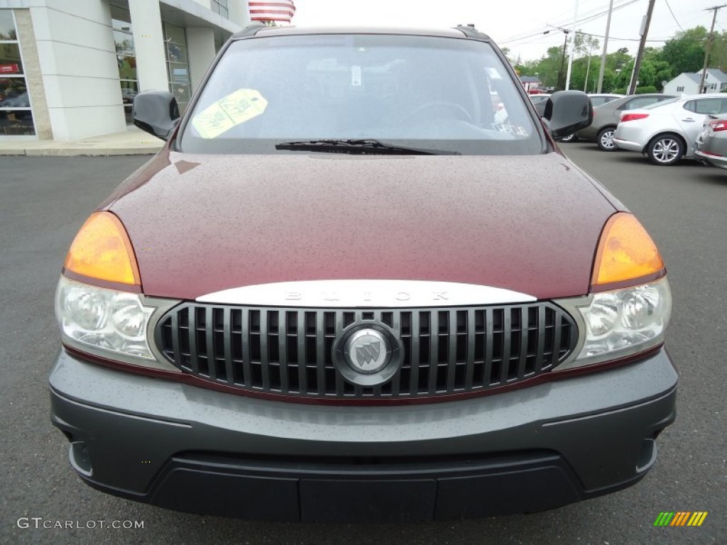 2002 Rendezvous CX AWD - Medium Red / Dark Gray photo #3