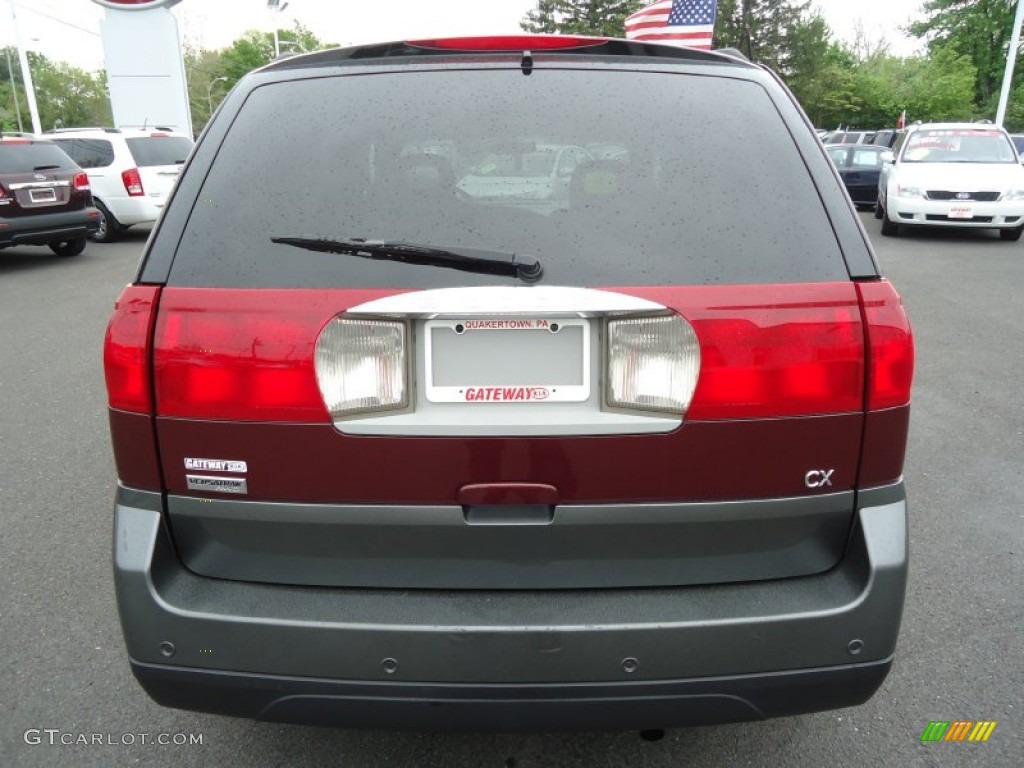 2002 Rendezvous CX AWD - Medium Red / Dark Gray photo #6