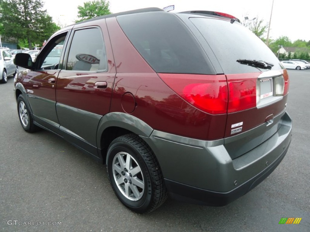 2002 Rendezvous CX AWD - Medium Red / Dark Gray photo #7