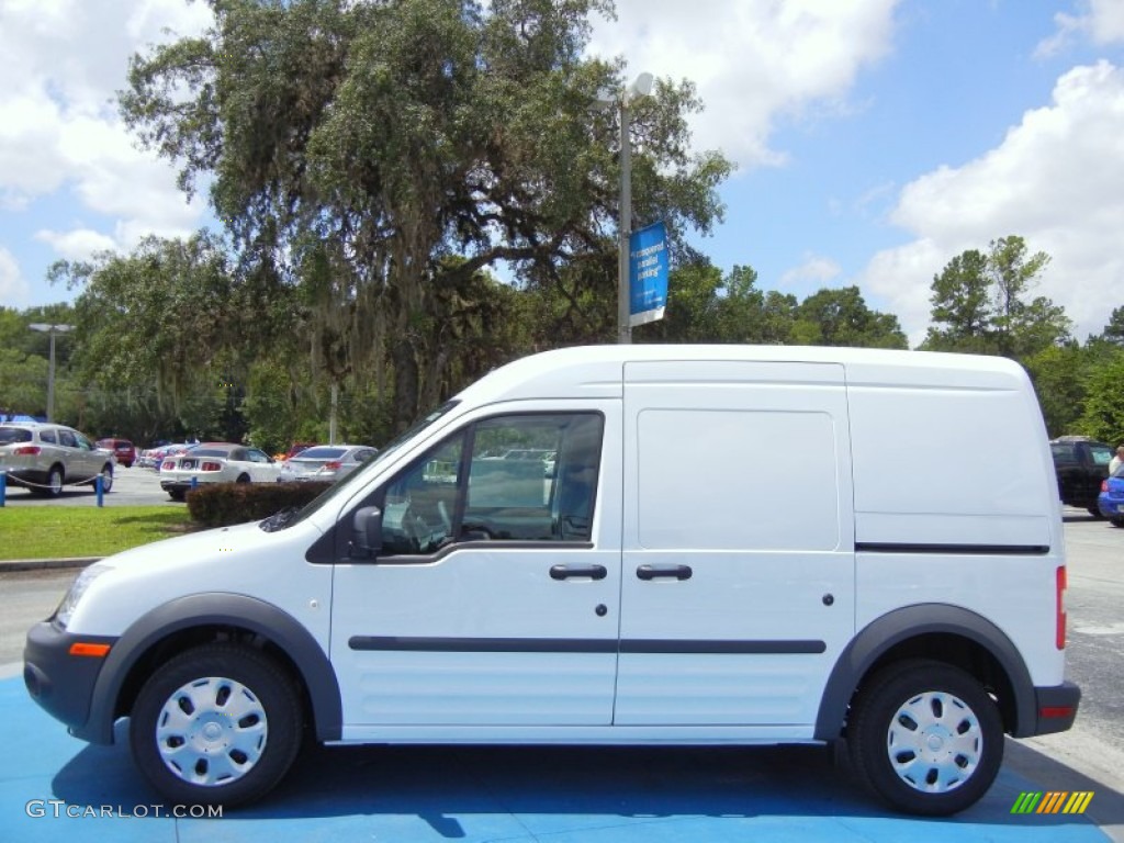 Frozen White 2012 Ford Transit Connect XL Van Exterior Photo #67758497