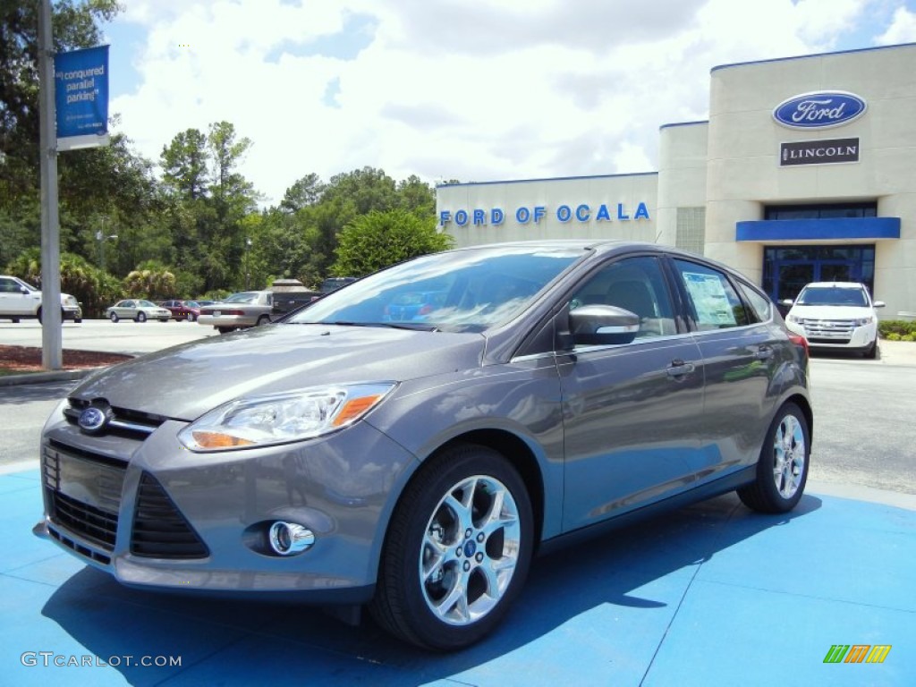 2012 Focus SEL 5-Door - Sterling Grey Metallic / Stone photo #1