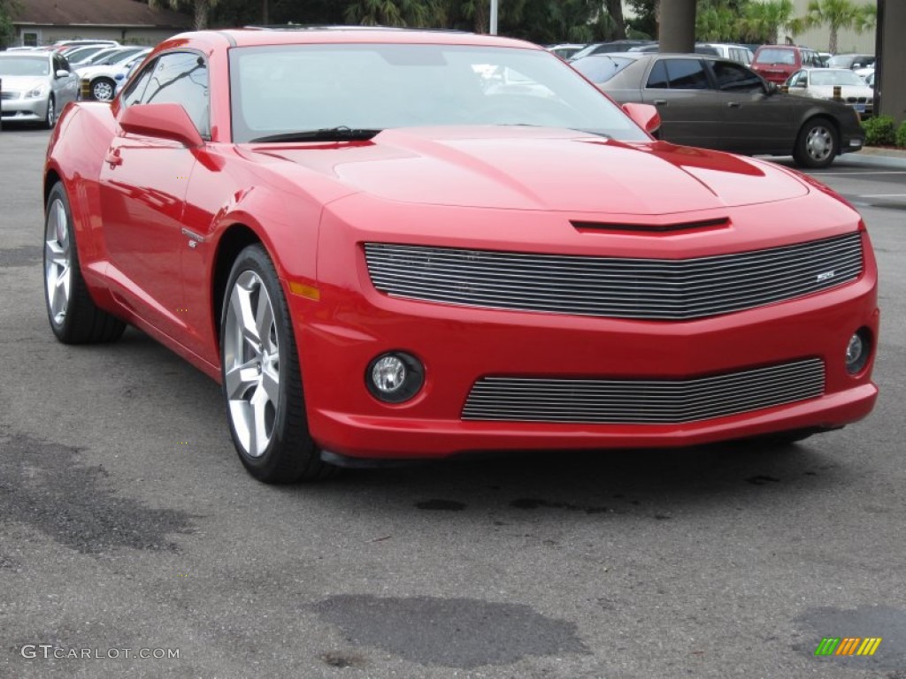 2010 Camaro SS Coupe - Victory Red / Black photo #4