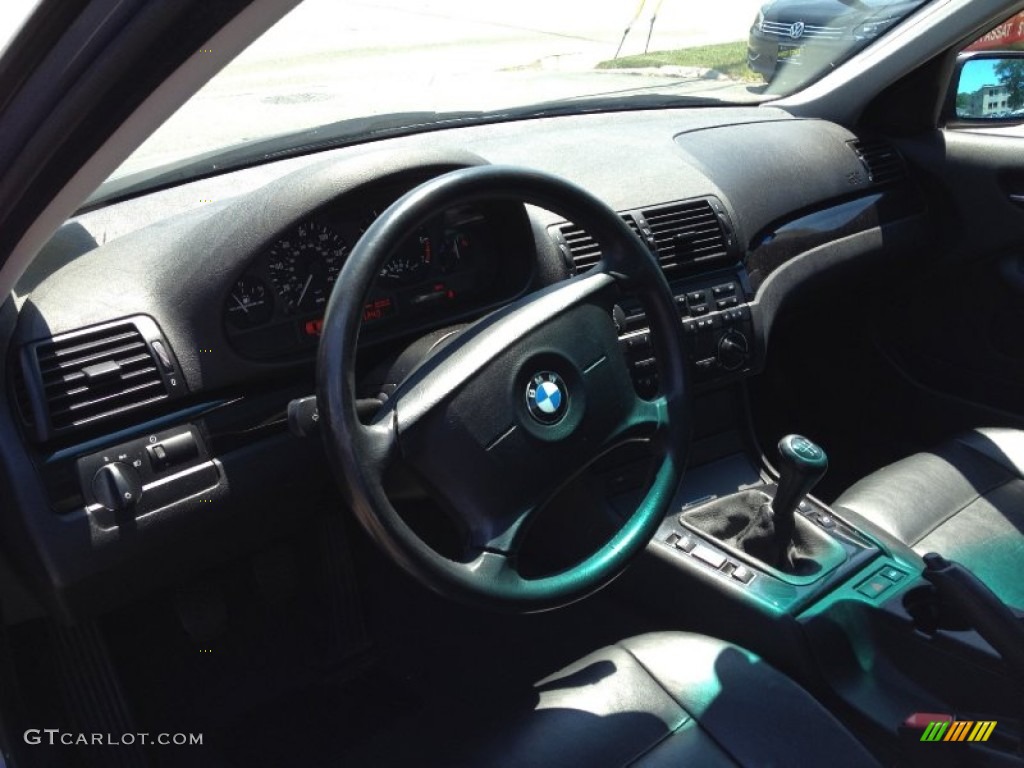 2001 3 Series 325i Sedan - Steel Blue Metallic / Black photo #11