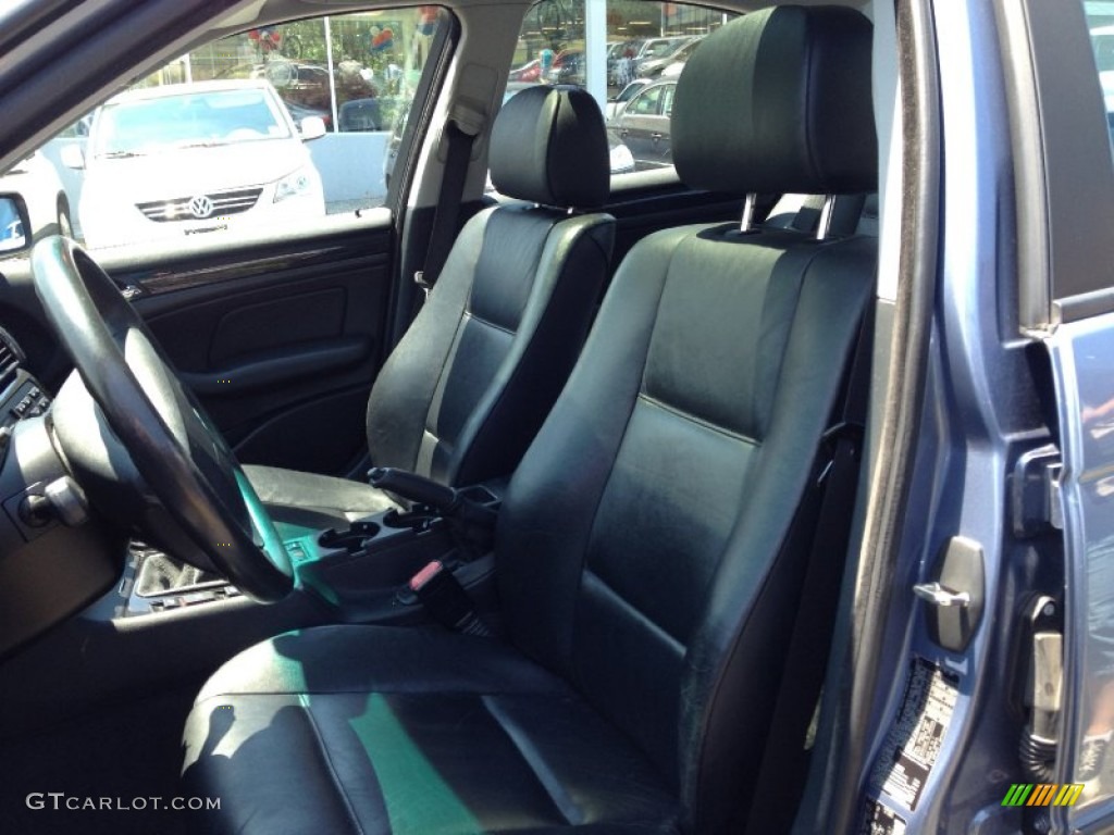 2001 3 Series 325i Sedan - Steel Blue Metallic / Black photo #12