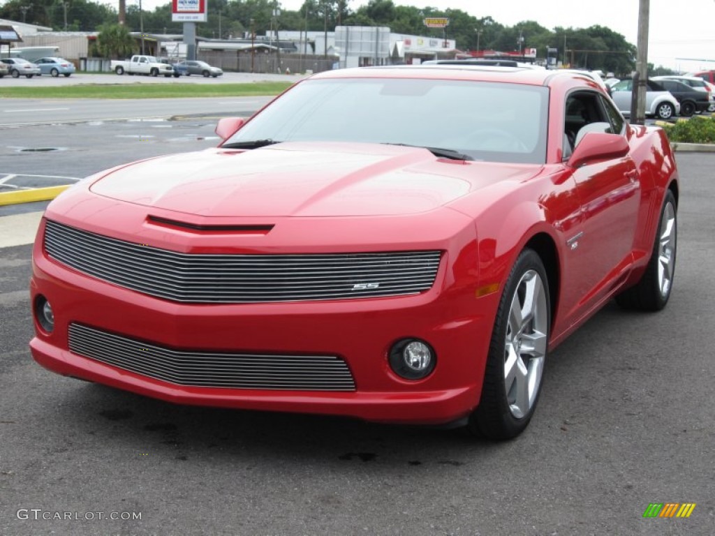 2010 Camaro SS Coupe - Victory Red / Black photo #13