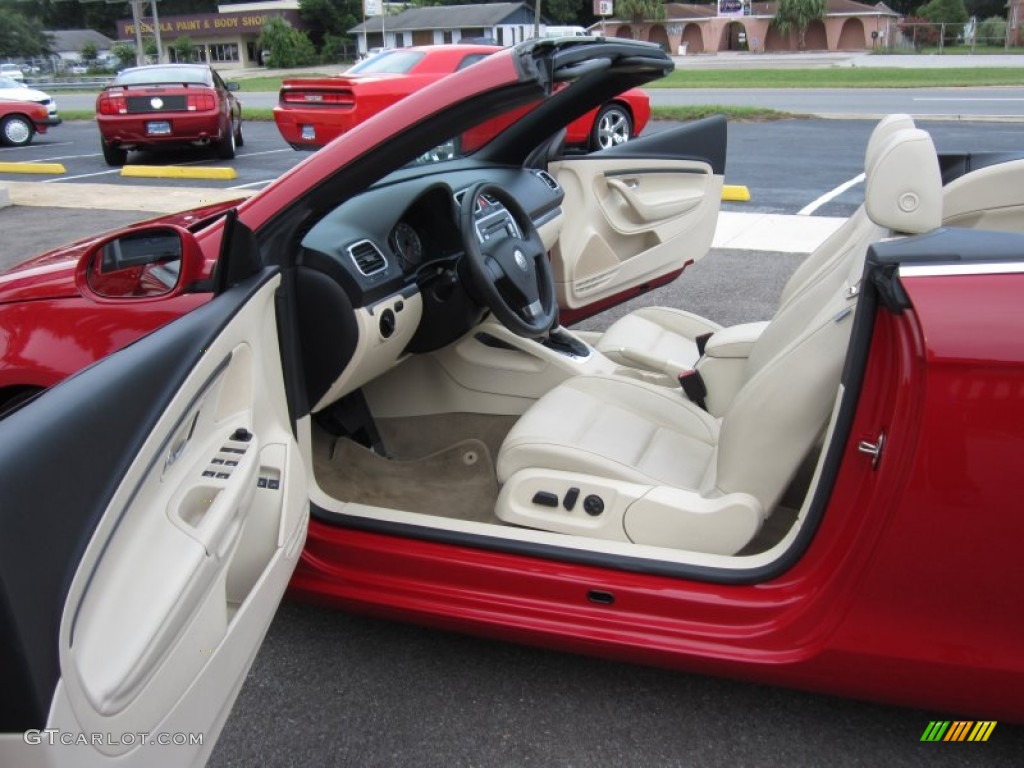 Cornsilk Beige Interior 2008 Volkswagen Eos 2.0T Photo #67760180