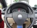 Cornsilk Beige 2008 Volkswagen Eos 2.0T Steering Wheel