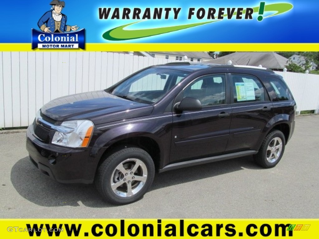 2007 Equinox LS - Black Amethyst Metallic / Dark Gray photo #1