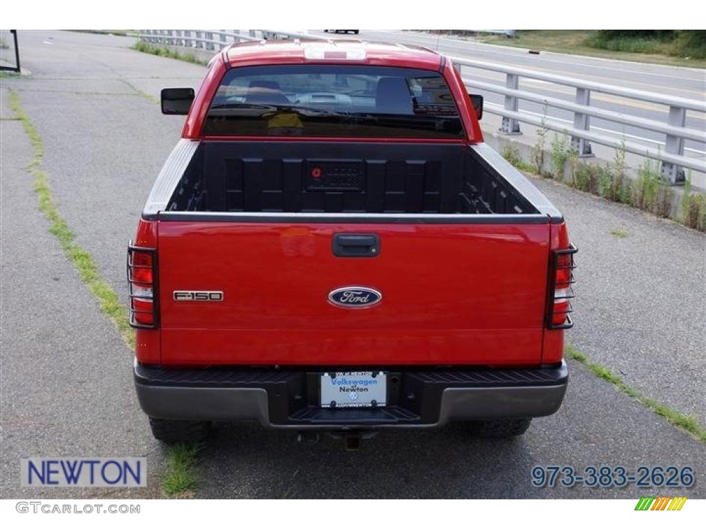 2005 F150 FX4 SuperCab 4x4 - Bright Red / Medium Flint Grey photo #11