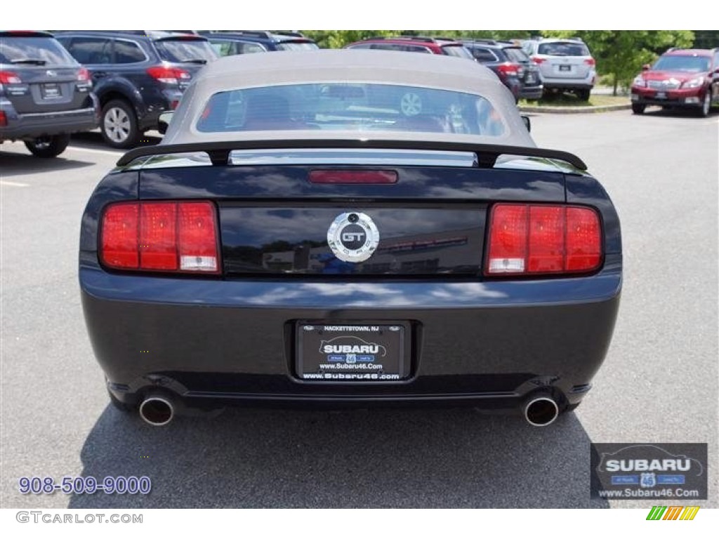 2006 Mustang GT Premium Convertible - Black / Red/Dark Charcoal photo #8